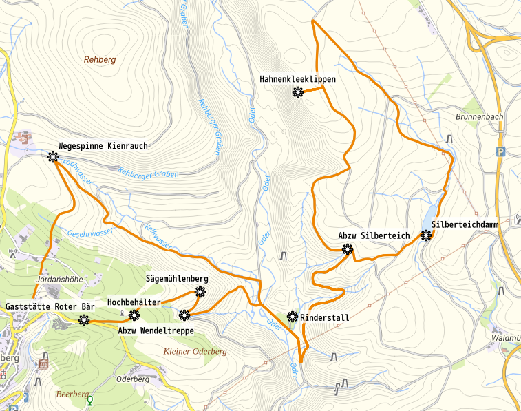 Silberteich-Route